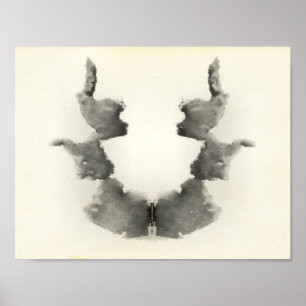 Rorschach Inkblot Test Fun Art Print