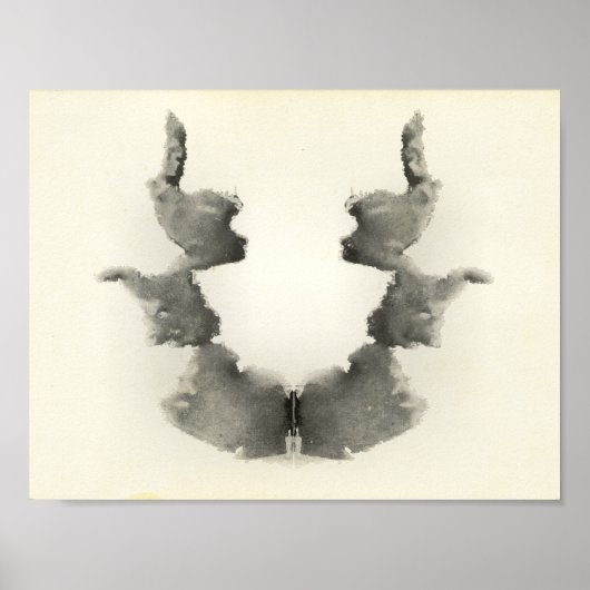 Rorschach Inkblot Test Fun Art Print (Voorkant)