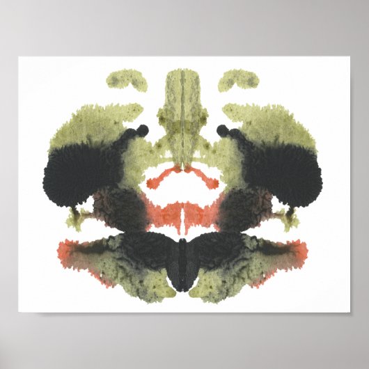 Rorschach Inkblot Test Fun Art Print (Voorkant)