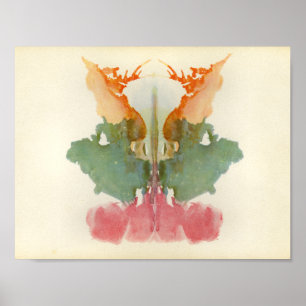 Rorschach Inkblot Test Fun Art Print