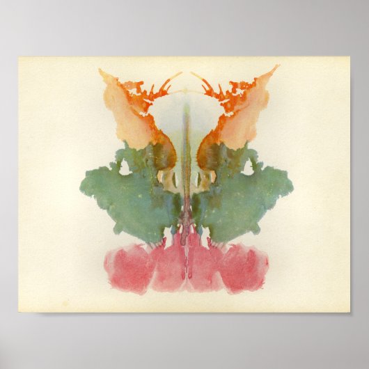 Rorschach Inkblot Test Fun Art Print (Voorkant)