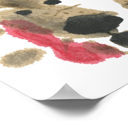 Rorschach Inkblot Test Fun Art Print (Hoek)