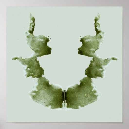 Rorschach Inkblot Test Fun Art Print (Voorkant)