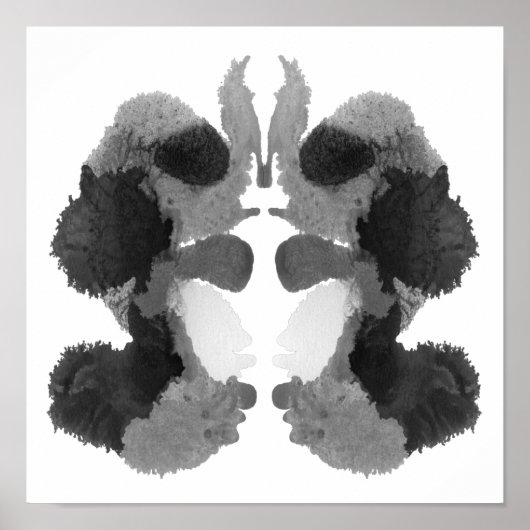 Rorschach Inkblot Test Fun Art Print (Voorkant)
