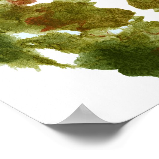 Rorschach Inkblot Test Fun Art Print (Hoek)