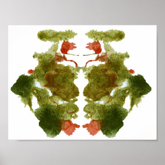 Rorschach Inkblot Test Fun Art Print (Voorkant)