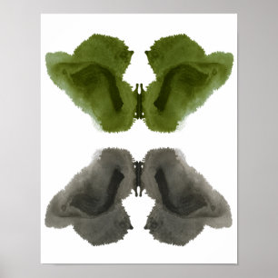 Rorschach Inkblot Test Fun Art Print