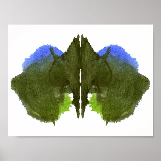 Rorschach Inkblot Test Fun Art Print (Voorkant)