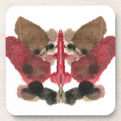 Rorschach Inkblot Test. Noem me niet gek. Bier Onderzetter (Voorkant)