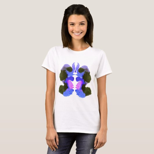 Rorschach Inkblot Test. Noem me niet gek. T-shirt (Voorkant volledig)