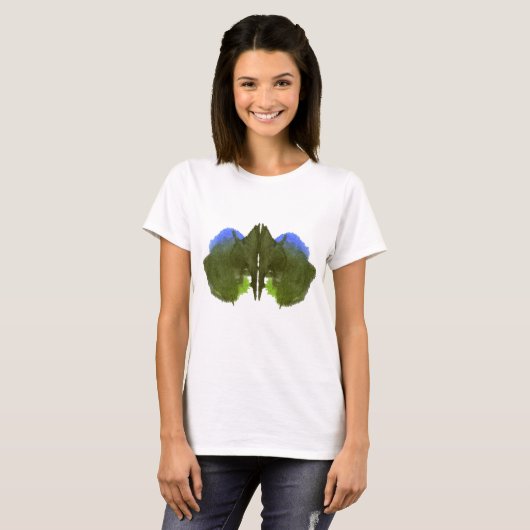 Rorschach Inkblot Test. Noem me niet gek. T-shirt (Voorkant volledig)