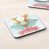 Rorschach Inkblot Test Psychiatrie Bier Onderzetter (Linkerzijde)