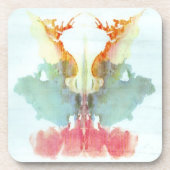 Rorschach Inkblot Test Psychiatrie Bier Onderzetter (Voorkant)