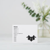 Rorschach Inkblot Visitekaartje (Staand voorkant)