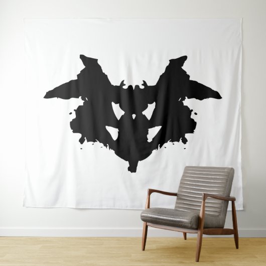 Rorschach Inkblot Wandkleed (In Situ (horizontaal))