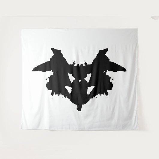 Rorschach Inkblot Wandkleed (Voorkant (horizontaal))