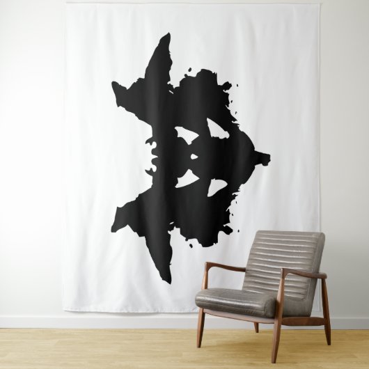 Rorschach Inkblot Wandkleed (In situ)