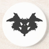 Rorschach Inkblot Zandsteen Onderzetter (Voorkant)