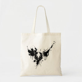 Rorschach inkt vlek - Schedel Tote Bag