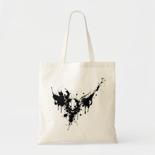 Rorschach inkt vlek - Schedel Tote Bag (Voorkant)