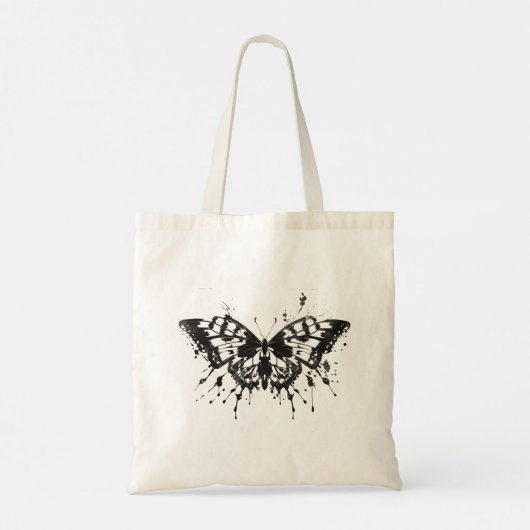 Rorschach inkt vlek - Vlinder Tote Bag (Achterkant)