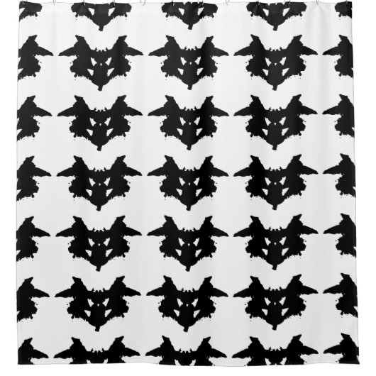 Rorschach inktvlek douchegordijn (Voorkant)