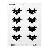 Rorschach inktvlek etiket (Full Sheet)