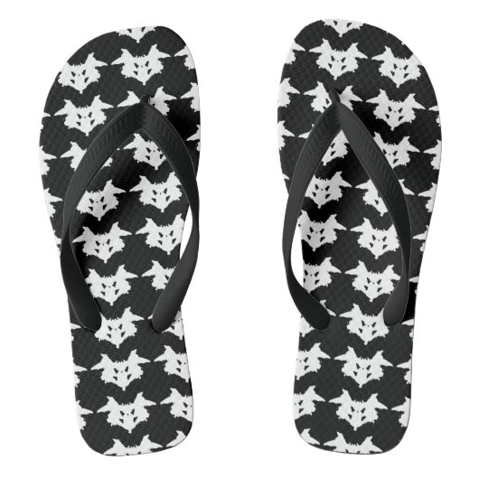 Rorschach inktvlek teenslippers (Voetbed)