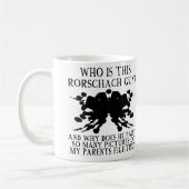 Rorschach Inktvlek Test Funny Mok of Reis Mok (Links)