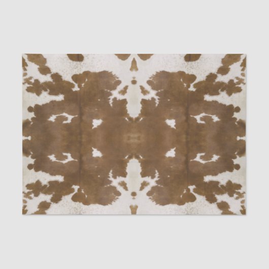 Rorschach-Koeienhuid — Weefblad Tissuepapier (Voorkant)