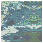 Rorschach Navy & Gold Coastal Fabric van Juul Stof (Close Up)