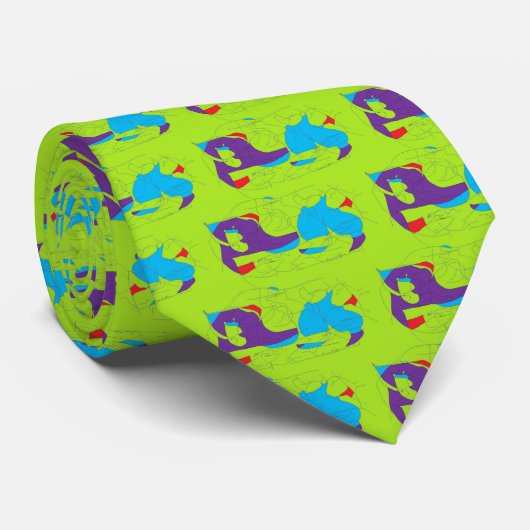 Rorschach Stropdas (Opgerold)