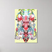 Rorschach Surreal Uitgerekte Canvasprint Canvas Afdruk (Voorkant)