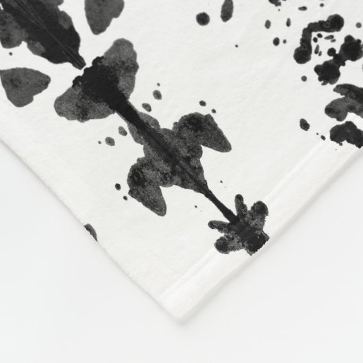 Rorschach-test Fleece Deken (Hoek)