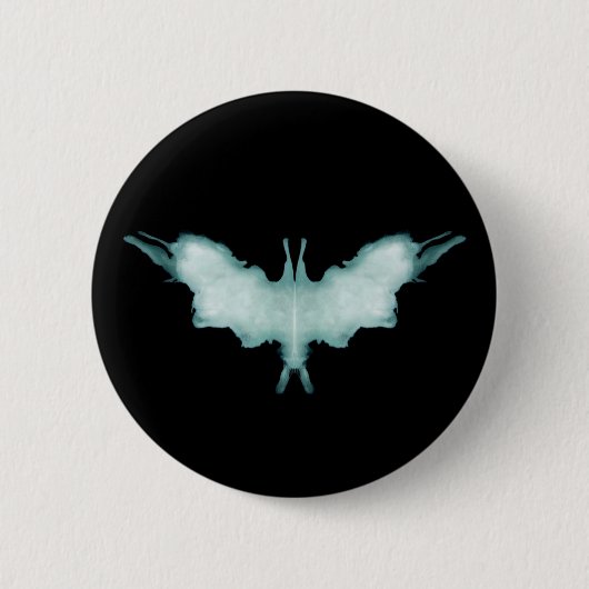 Rorschach Test Inkblot Bat Symbool Ronde Button 5,7 Cm (Voorkant)