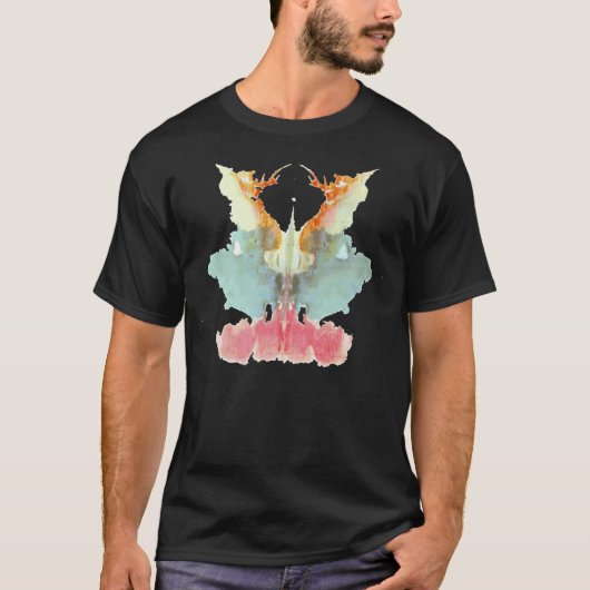 Rorschach Test InkBlots Bord 9 T-shirt (Voorkant)