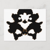 Rorschach-test van een inktblokkaart briefkaart (Voorkant)