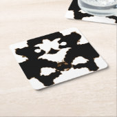 Rorschach-test van een inktblokkaart kartonnen onderzetters (Schuin)