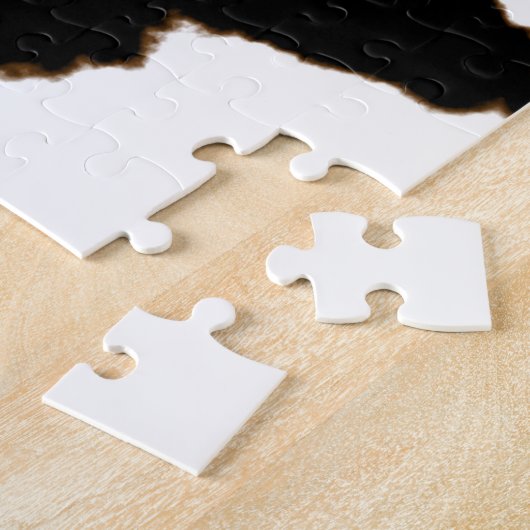 Rorschach-test van een inktblokkaart legpuzzel (Zijkant)