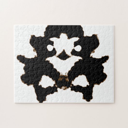 Rorschach-test van een inktblokkaart legpuzzel (Horizontaal)