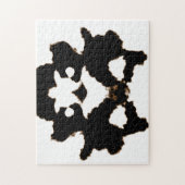 Rorschach-test van een inktblokkaart legpuzzel (Verticaal)