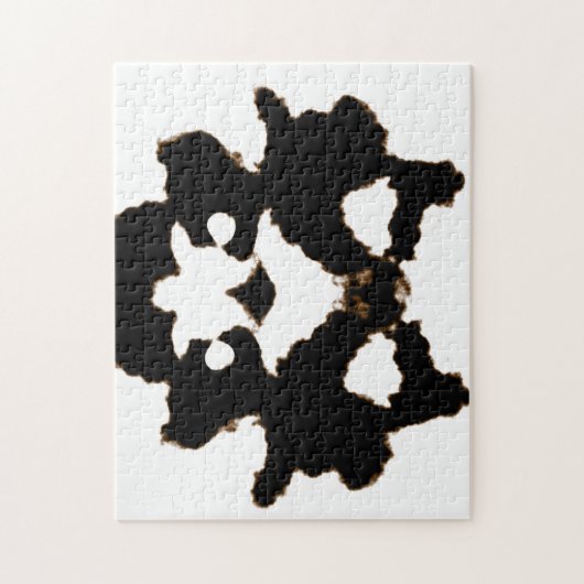 Rorschach-test van een inktblokkaart legpuzzel (Verticaal)