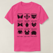 Rorschach test zijn alle Lady onderdelen T-shirt (Design voorkant)
