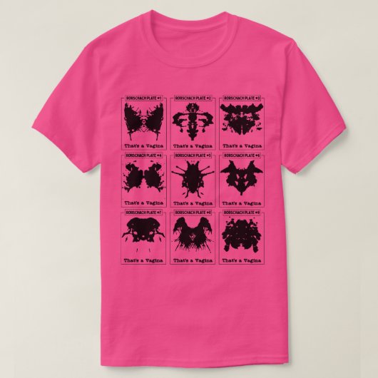 Rorschach test zijn alle Lady onderdelen T-shirt (Design voorkant)