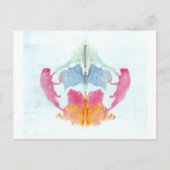 Rorschach-testinkt Bord 8 Dierlijk Briefkaart (Voorkant)