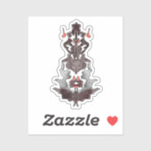 Rorschach wil mensen lezen sticker (Vel)