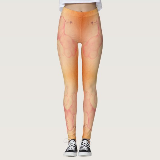 Rorshach Splotch Ink Stain Dirty Leggings (Voorkant)