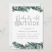 RORY Baby its koude Baby shower buiten de winterpi Kaart (Voorkant)