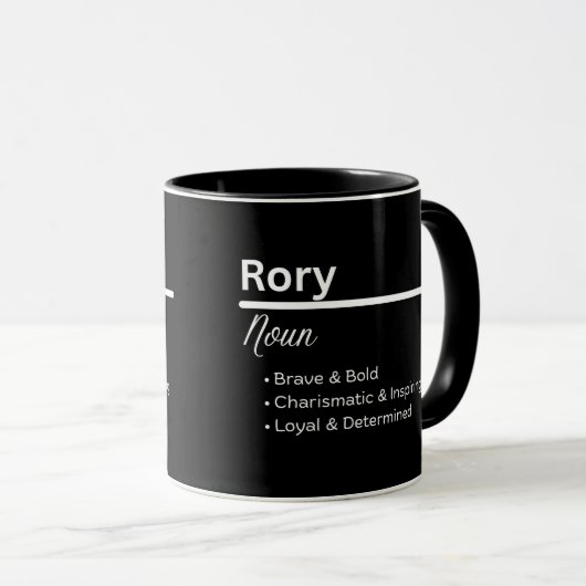 Rory Boy Name Definition Personalized Mug Mok (Voorkant rechts)