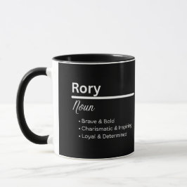 Rory jongensnaam definitie gepersonaliseerde mok